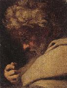 Francesco Fracanzano Study of saint bartholomew,head and shoulders oil painting